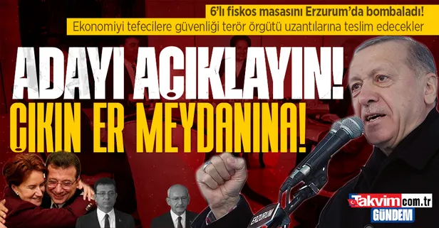 Başkan Erdoğan'dan aday çıkaramayan 6'lı masaya hodri meydan: "Siyaset meydanı er meydanıdır! Karşımıza çıkın kapışalım"
