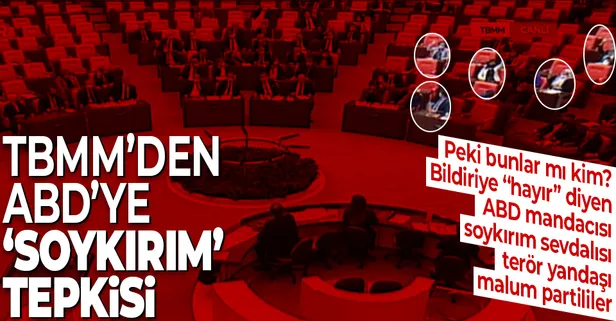 SON DAKİKA! TBMM'den ABD Başkanı Joe Biden'a "soykırım" açıklaması nedeniyle kınama