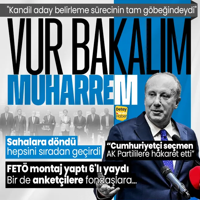 Muharrem İnceden 8li koalisyona yaylım ateşi: Kandil aday belirleme sürecinin tam göbeğindeydi... Yerel seçim kararını açıkladı