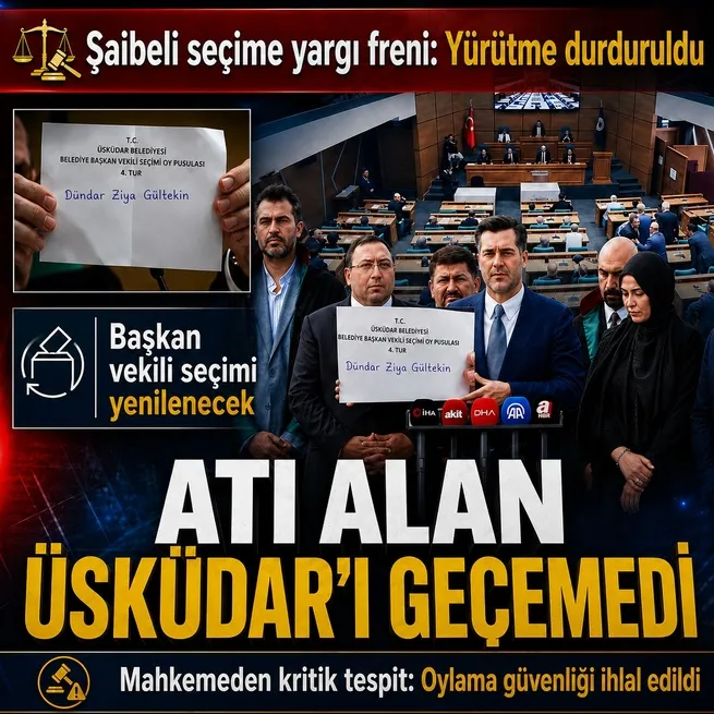 Üsküdar’daki şaibeli seçime yargı freni: Yürütme durduruldu