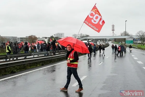 Fransa'da göstericiler yine sokaklara döküldü! - 6