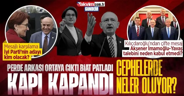 CHP ve İYİ Parti’de alarm! Belediye başkanlarını topladılar... İyi Parti kapıyı kapattı: Akşener 6’lı koalisyonun toplantısına katılmayacak