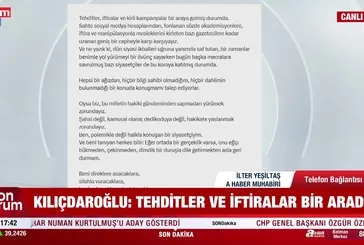 Kemal Kılıçdaroğlu tehdit itirafı!
