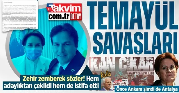 İYİ Parti’de ’temayül’ krizi! Önce Ankara şimdi de Antalya... Demre Belediye Başkanı Okan Kocakaya zehir zemberek sözlerle istifa etti