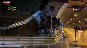 İzmit'te otoyolda korkunç kaza: 1 ölü