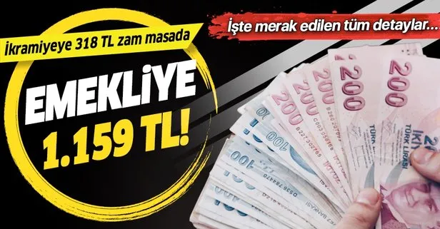 Emekliye 1.159 TL