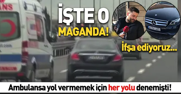Ambulansa yol vermeyen maganda herkesi isyan ettirmişti! Gözaltına alındı