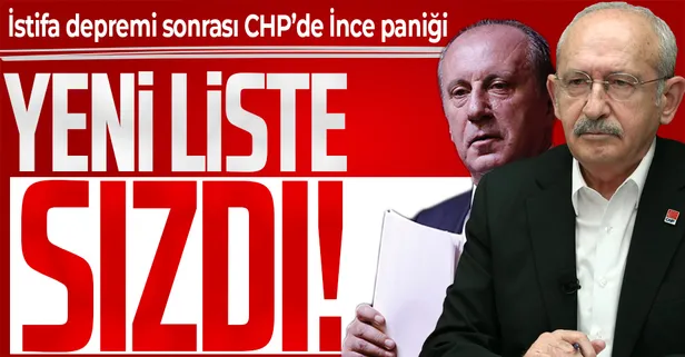 SON DAKİKA: CHP'de 'İnce' krizi! İstifa depremi sonrası ikna turları başladı