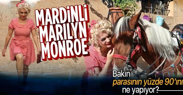 Mardinli Marilyn Monroe parasının yüzde 90’ını sokak hayvanlarına harcıyor