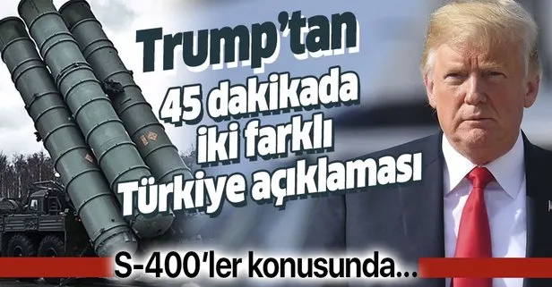 Son dakika: Trump’tan Türkiye mesajı! S-400 konusunda Türkiye’ye yaptırım arayışında değilim