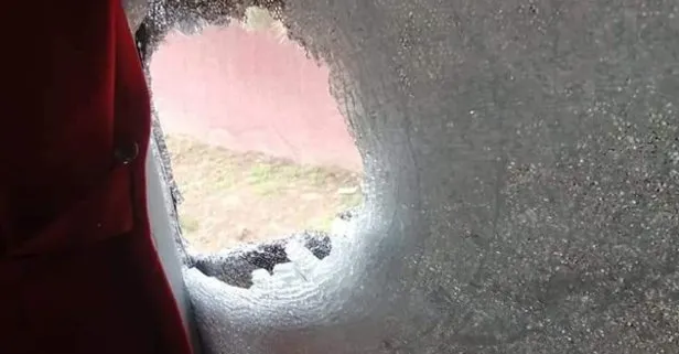 Gümüşhanespor’a Mardin’de taşlı saldırı! Otobüsün camları kırıldı
