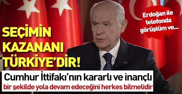 Devlet Bahçeli’den son dakika açıklaması: Cumhur ittifakı hedeflerine ulaşmıştır