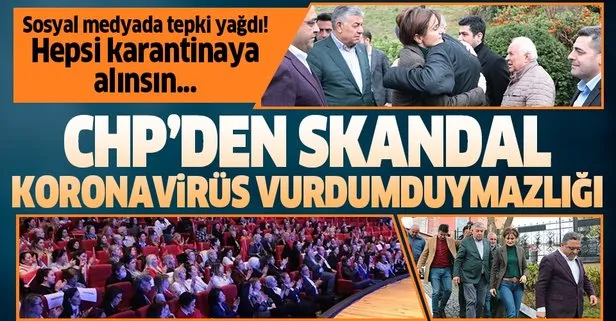 CHP'den koronavirüs vurdumduymazlığı