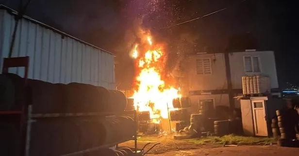 Başakşehir’de sobadan sıçrayan kıvılcımlar iki iş yerini yaktı!