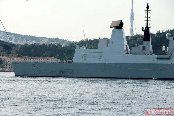 SON DAKİKA: Karadeniz'de Rusya ile gerilimi artıran İngiliz savaş gemisi 'HMS Defender' Boğaz'dan geçerek görev yerinden ayrıldı - 8
