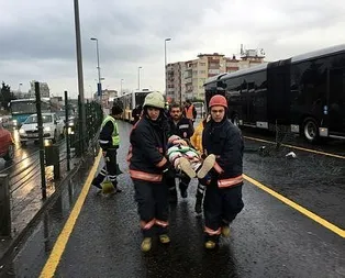 İstanbul’da metrobüs kazası! Yaralılar var