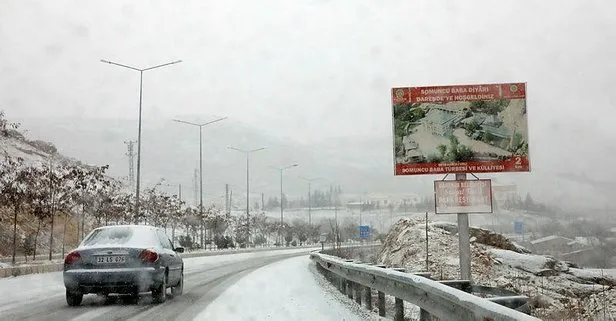 Malatya’da ulaşıma kar engeli