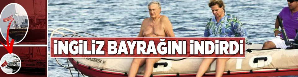 İngiliz bayrağını indirdi