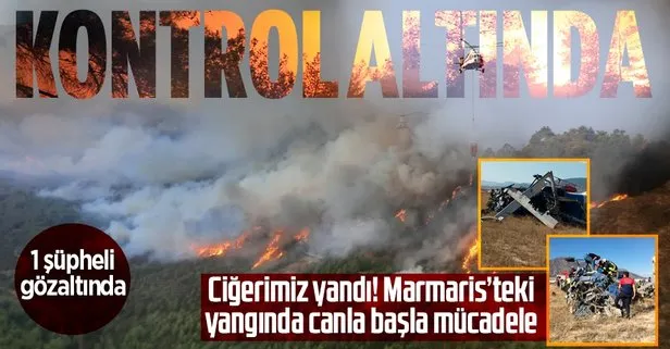 Marmaris’teki orman yangını kontrol altında! Acı haber geldi: 2 ölü 5 yaralı