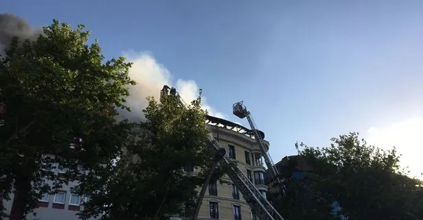 Ankara’da bir otelin çatı katında yangın