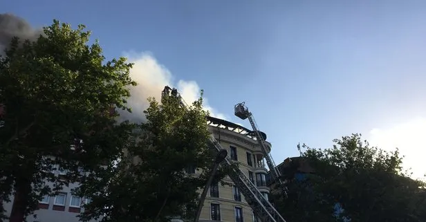 Ankara’da otelin çatı katında yangın