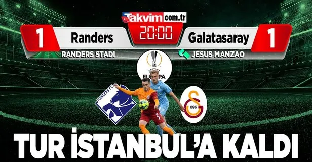 Galatasaray, Randers ile 1-1 berabere kaldı | MAÇ SONUCU