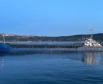 Çanakkale Boğazı’nda arızalanan gemi Karanlık Liman Demir Sahası’na çekildi