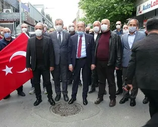 Yanardağ’a siyah çelenkli protesto