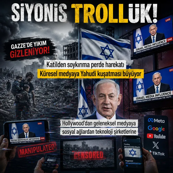 İsrailden küresel medya ve teknoloji ağlarına siyonist kuşatma: 730 milyon dolarlık propaganda operasyonu