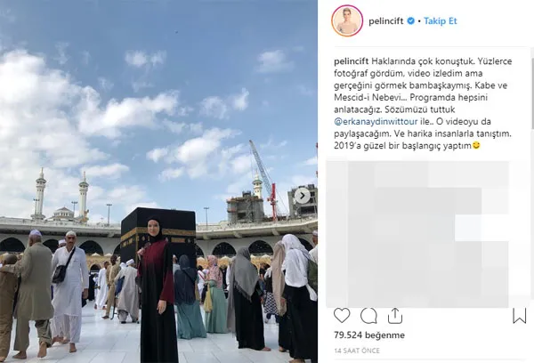 Ünlü sunucu Pelin Çift yeni yılı Mekke'de karşıladı! Pelin Çift kimdir?-2