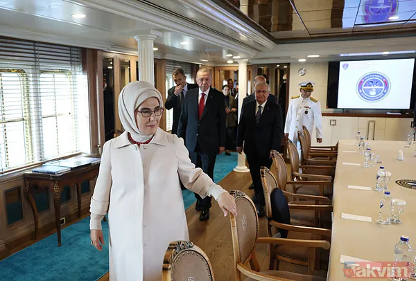 Başkan Erdoğan, Gazi Mustafa Kemal Atatürk’ün manevi mirası Savarona yatını inceledi - 5