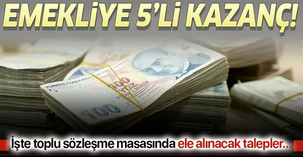 Emekliye 5’li kazanç