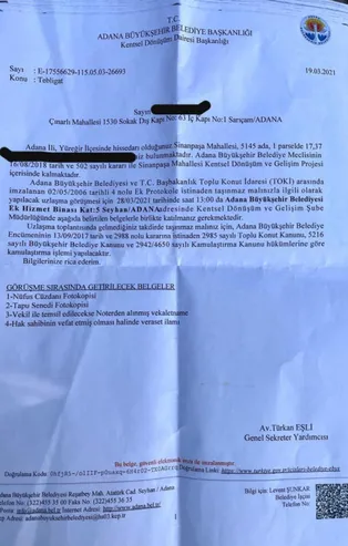 Adana Büyükşehir Belediye Başkanı Zeydan Karalar’dan vatandaşa Pazar gününde eziyet! Uzlaşmaya çağırıp belediye binasını kapadılar