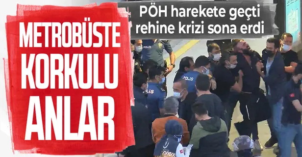 Son dakika! İstanbul'da metrobüsü rehin alan şahıs gözaltına alındı!
