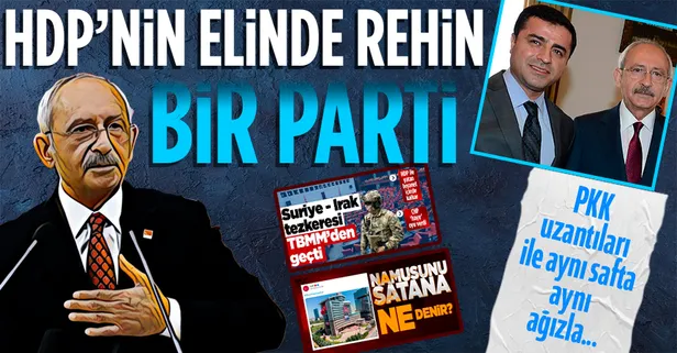 'Sınır Namustur' yaygarası koparan CHP sınırlarımızı koruyacak tezkereye 'hayır' dedi: "HDP'nin elinde rehin bir parti"