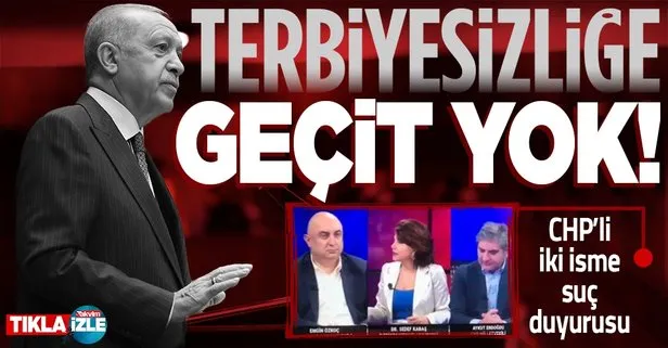 Son dakika: Başkan Erdoğan’dan CHP’li Engin Özkoç ve Aykut Erdoğdu hakkında suç duyurusu
