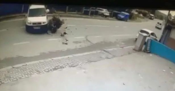 Son dakika: Beykoz’da feci motosiklet kazası! Kaza anı güvenlik kamerasında