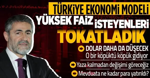 Hazine ve Maliye Bakanı Nureddin Nebati: Dolardaki düşüş yüksek faiz isteyenlere tokat gibi yanıt oldu