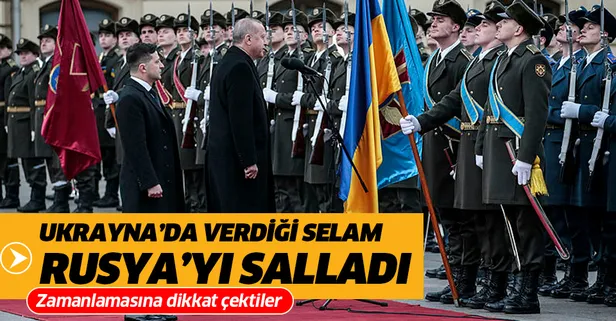 Başkan Erdoğan'ın Ukrayna'da verdiği selam Rusya'yı salladı