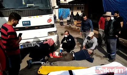 Sol bacağı kopan şoför ağır yaralı! Bursa’da kan donduran olay...