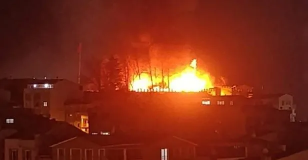 Bursa’da tarihi Kestel Kalesi’nde yangın paniği!