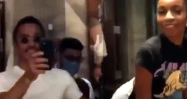 Yine Nusret Gökçe yine olay! Nusrete twerk dansı yapan kadın sevgilisine yakalandı