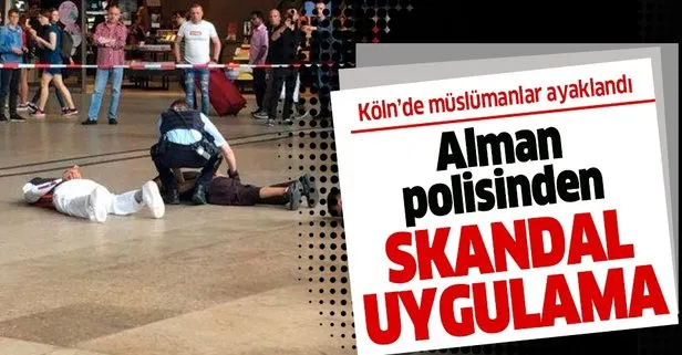 Alman polisinden Müslüman gençlere terörist muamelesi