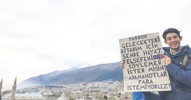 Otostopla gezip öğüt topluyor