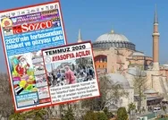 CHP yandaşı Sözcüden skandal manşet: Ayasofyanın ibadete açılmasını felaket olarak gördüler! Tepkiler çığ gibi