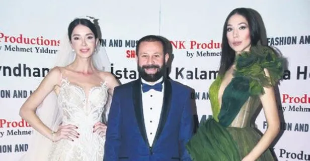 Yeni gelin Elif Ece Uzun podyumda gelinlikle arz-ı endam etti