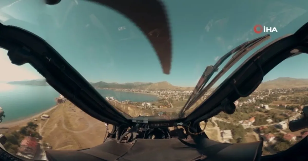Atak helikopterinin kokpitinden gerçek operasyon görüntüleri