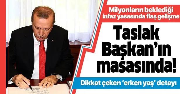 Af yasası Başkan Erdoğan’ın masasında!