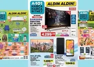 16 Nisan A101 aktüel ürünler kataloğu… Samsung TV ve cep telefonu...