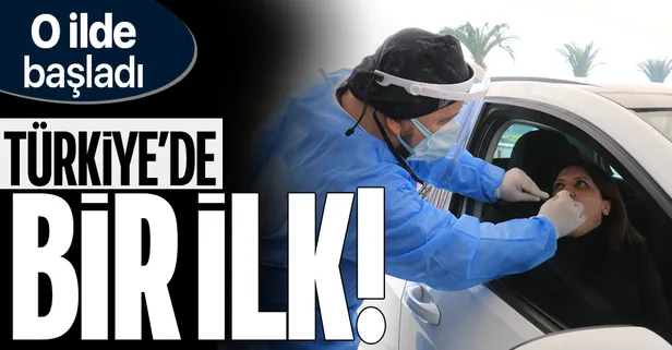 Türkiye’de bir ilk! Araçtan inmeden PCR testi